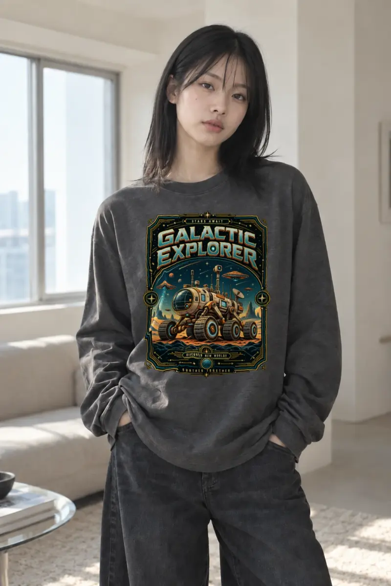 "Galactic Explorer" Unisex Longsleeve T-shirt | Gildan 2400