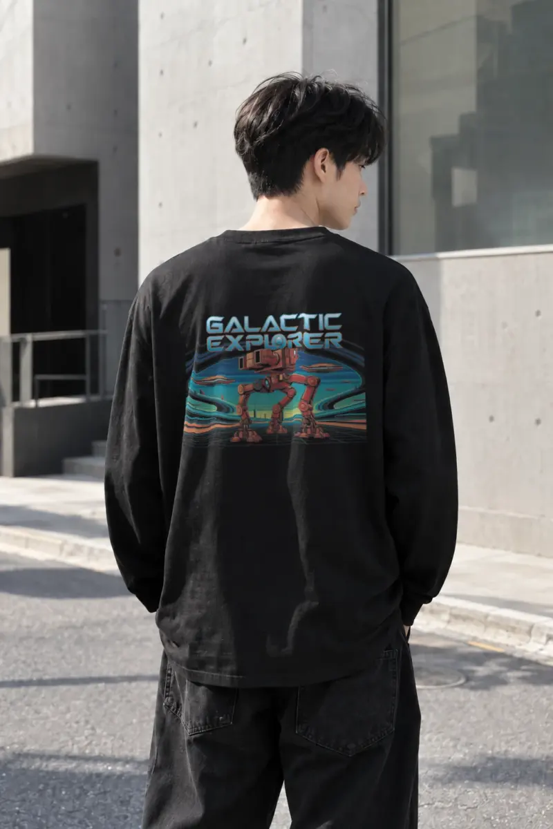 "Galactic Explorer" Unisex Longsleeve T-shirt | Gildan 2400