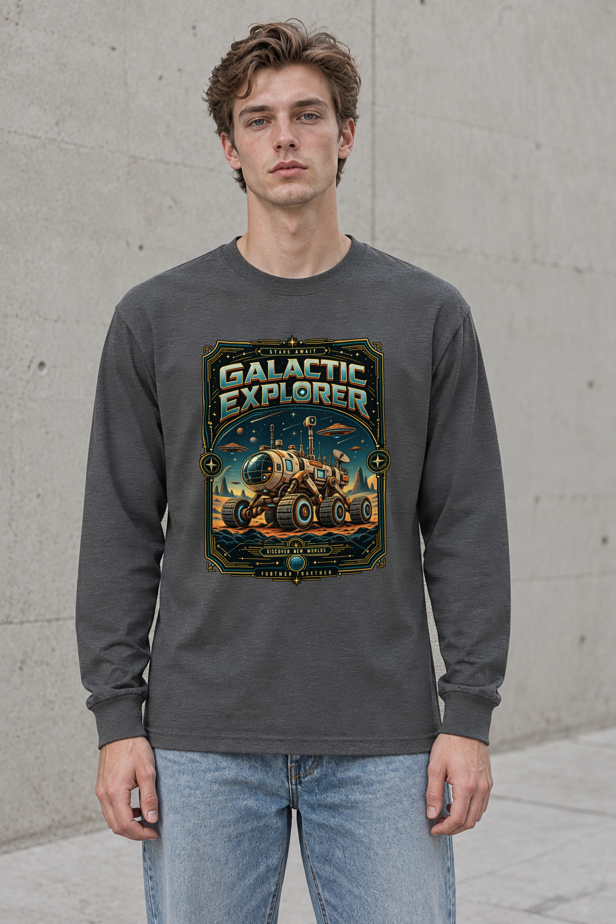 "Galactic Explorer" Unisex Longsleeve T-shirt