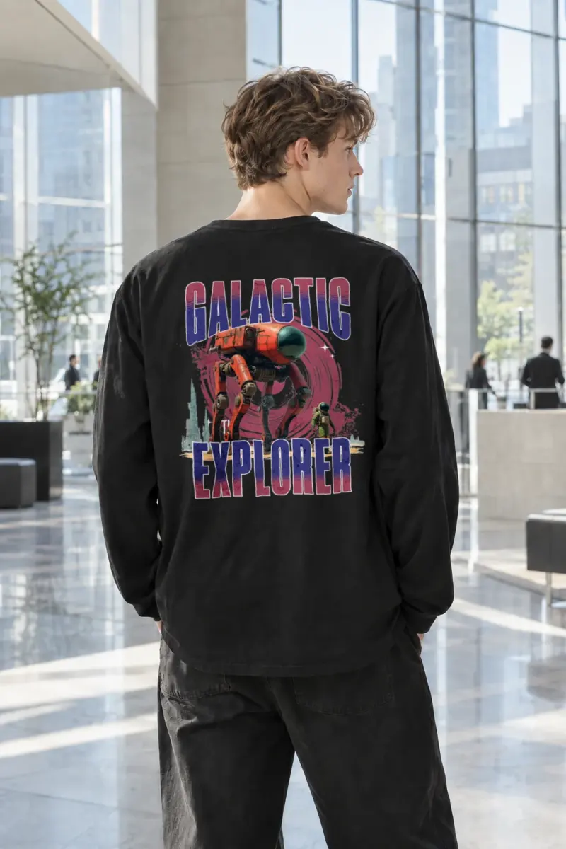 “Galactic Explorer” Unisex Longsleeve T-shirt | Gildan 2400