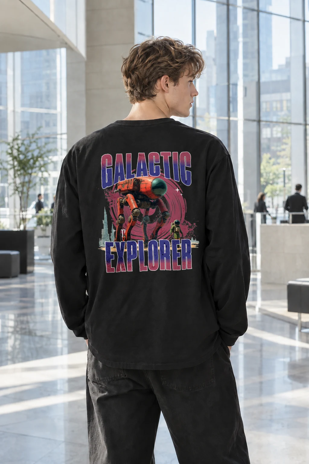 "Galactic Explorer" Unisex Longsleeve T-shirt | Gildan 2400