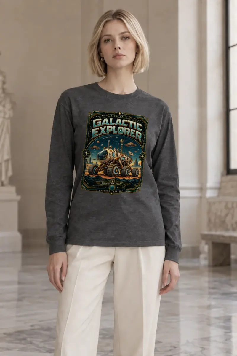 "Galactic Explorer" Unisex Longsleeve T-shirt | Gildan 2400