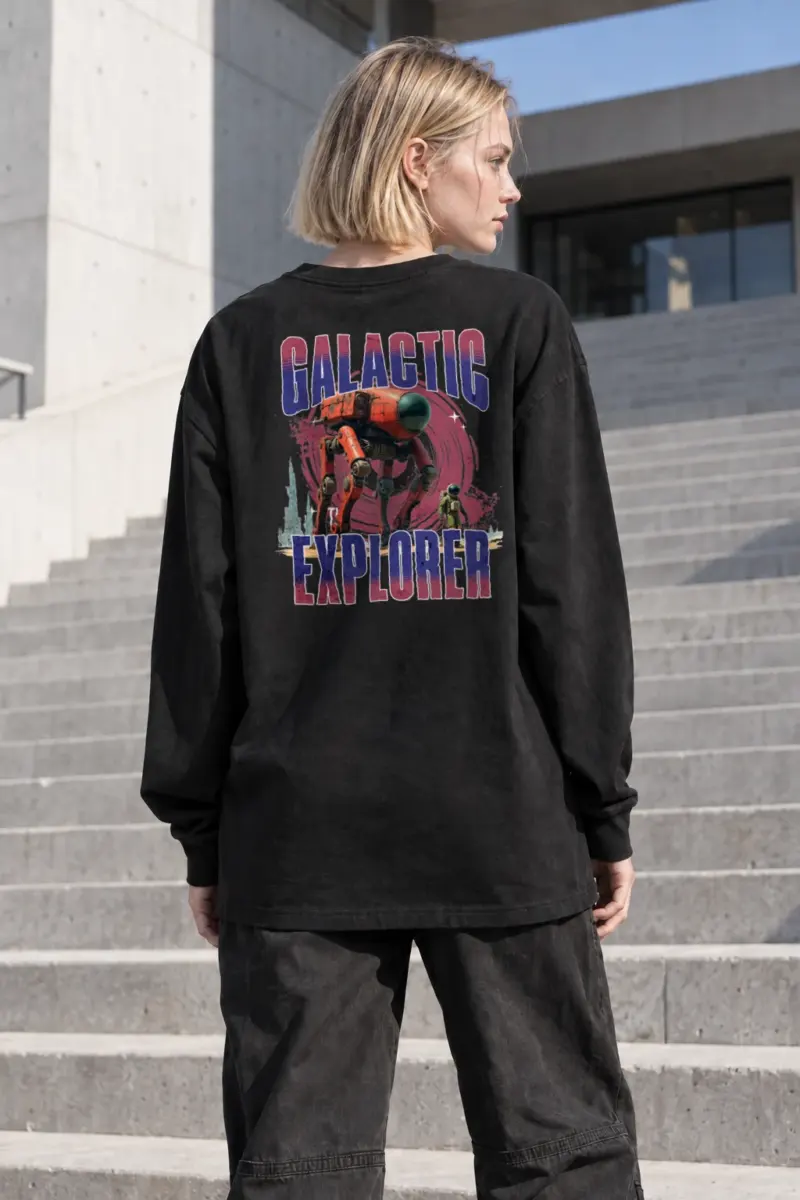 "Galactic Explorer" Unisex Longsleeve T-shirt | Gildan 2400