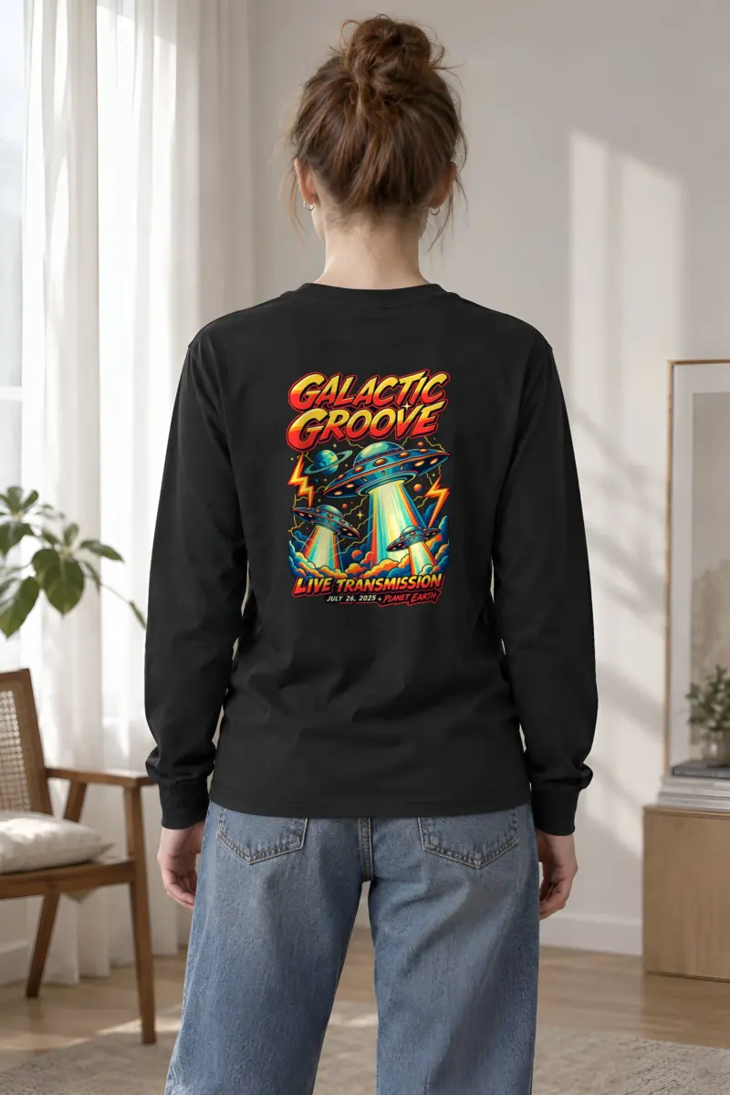 "Galactic Groove" Unisex Longsleeve T-shirt