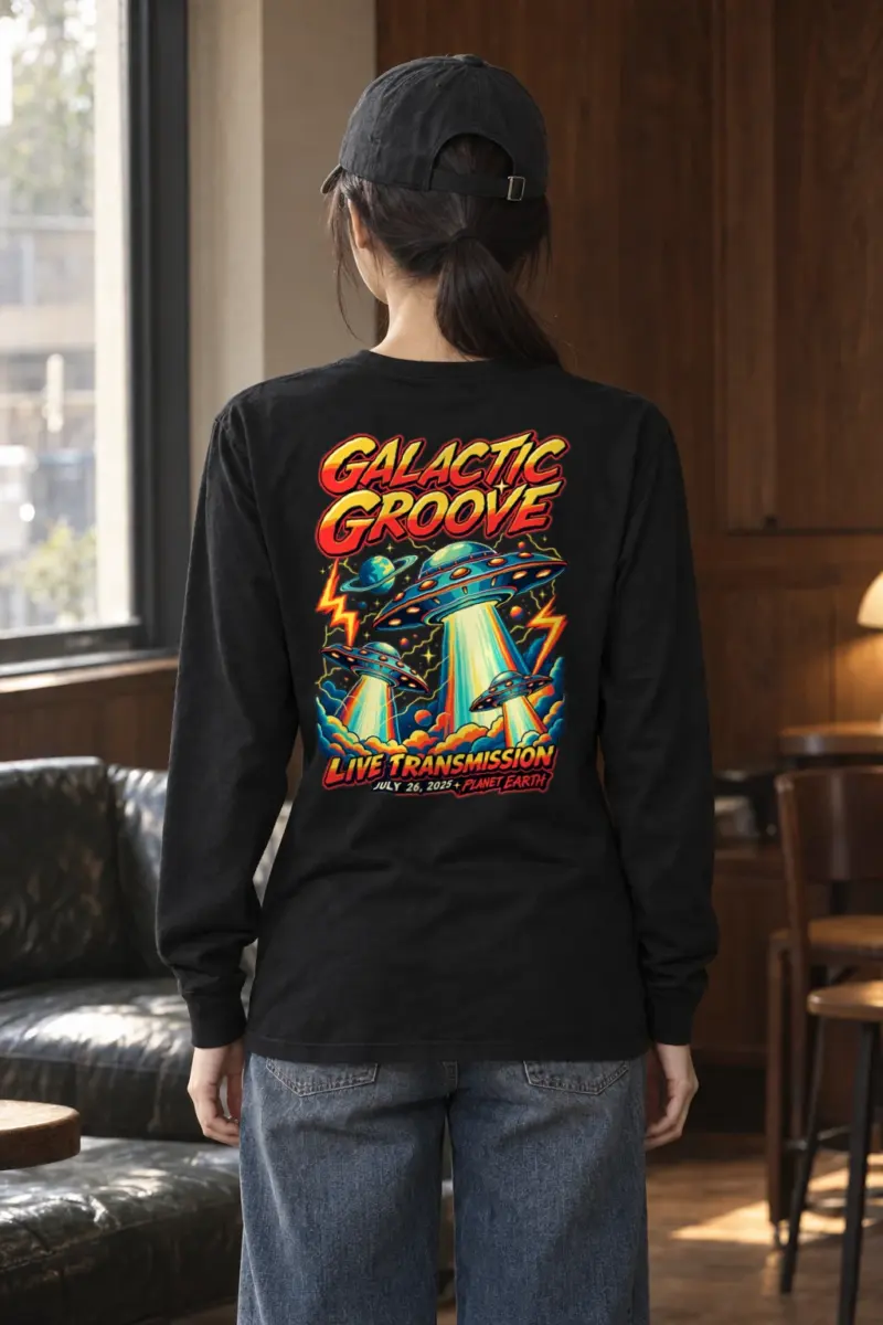 "Galactic Groove" Unisex Longsleeve T-shirt