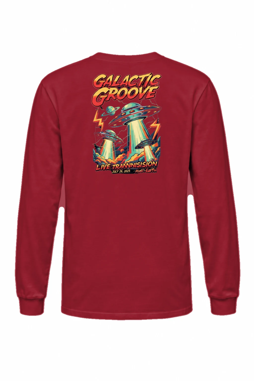 "Galactic Groove" Unisex Longsleeve T-shirt | Gildan 2400
