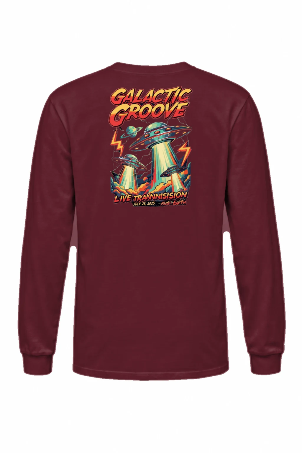 "Galactic Groove" Unisex Longsleeve T-shirt | Gildan 2400