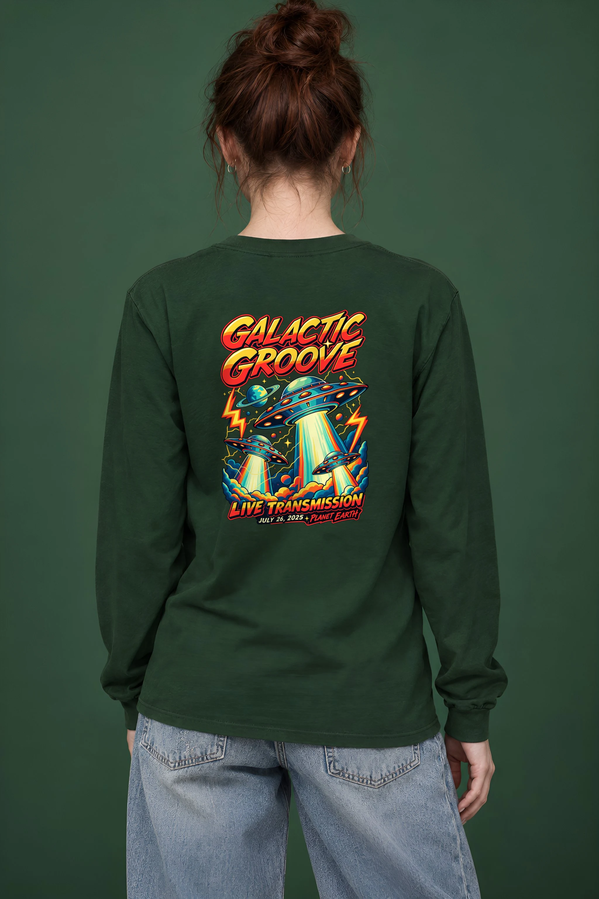"Galactic Groove" Unisex Longsleeve T-shirt