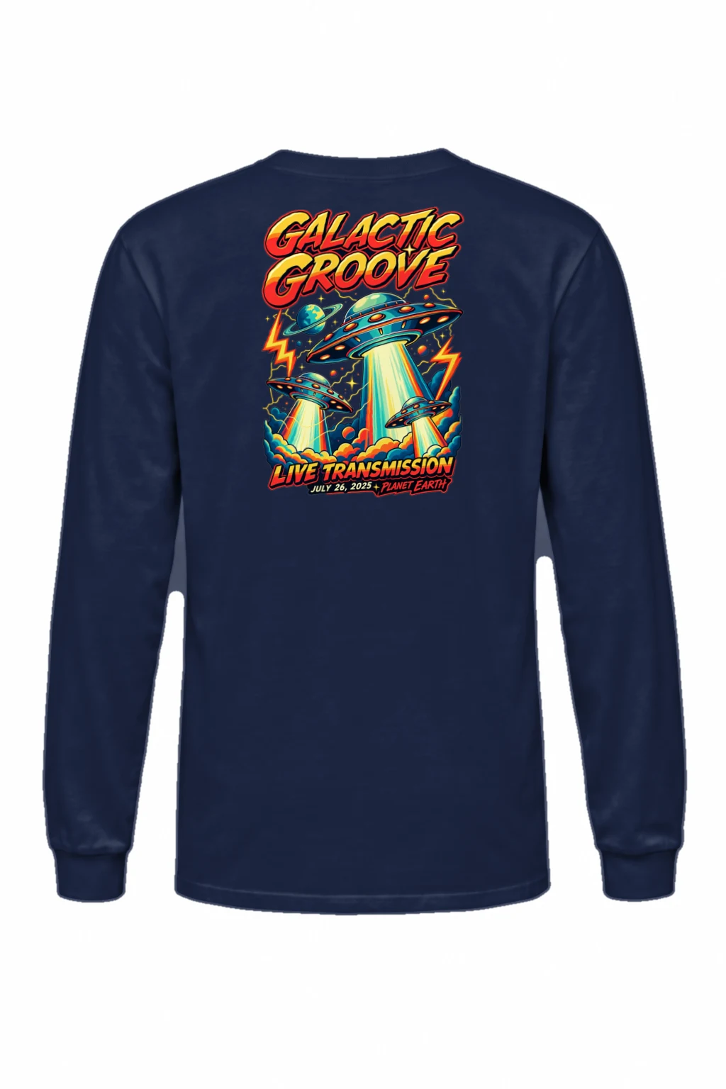 "Galactic Groove" Unisex Longsleeve T-shirt | Gildan 2400