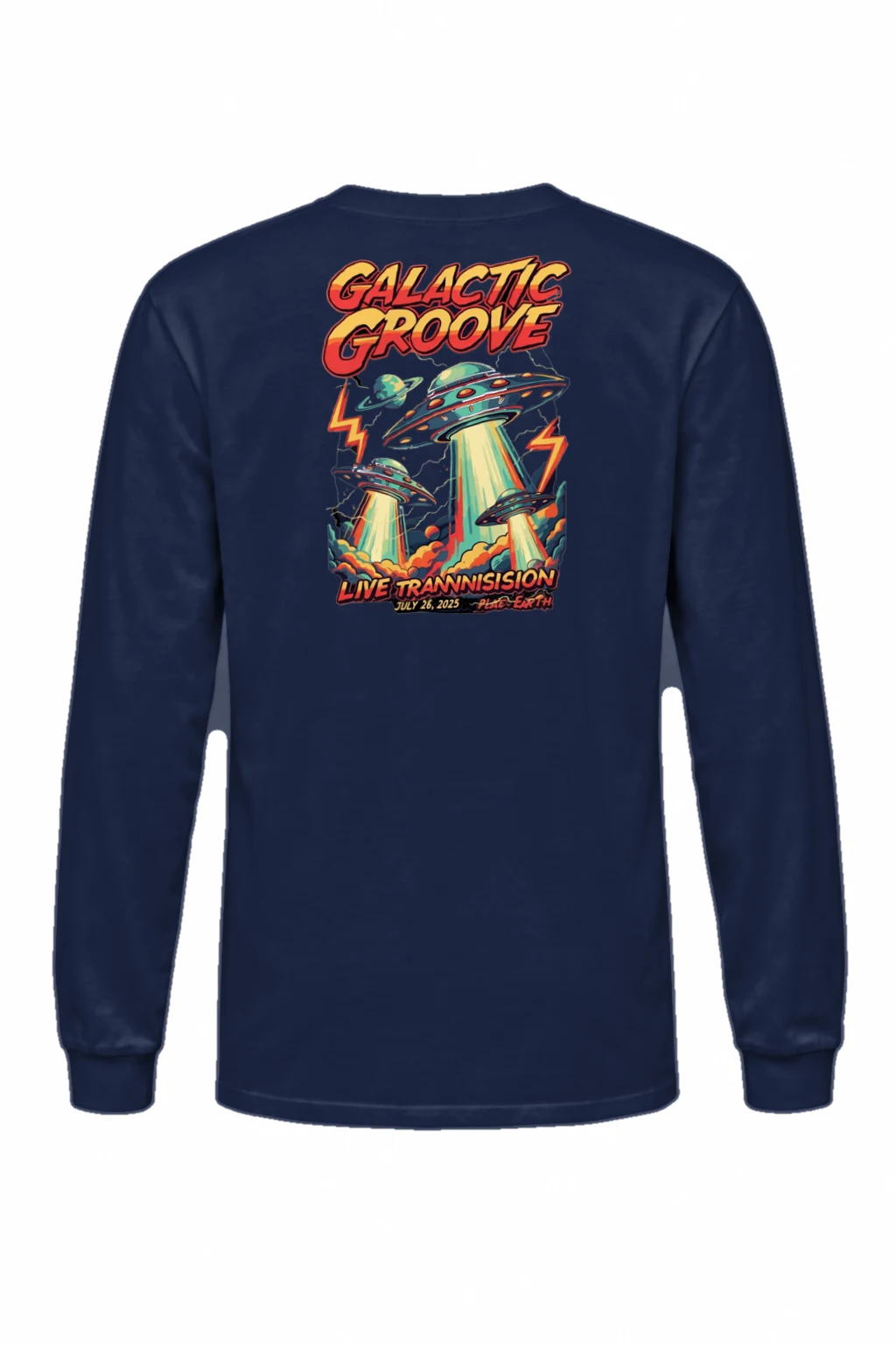 "Galactic Groove" Unisex Longsleeve T-shirt | Gildan 2400