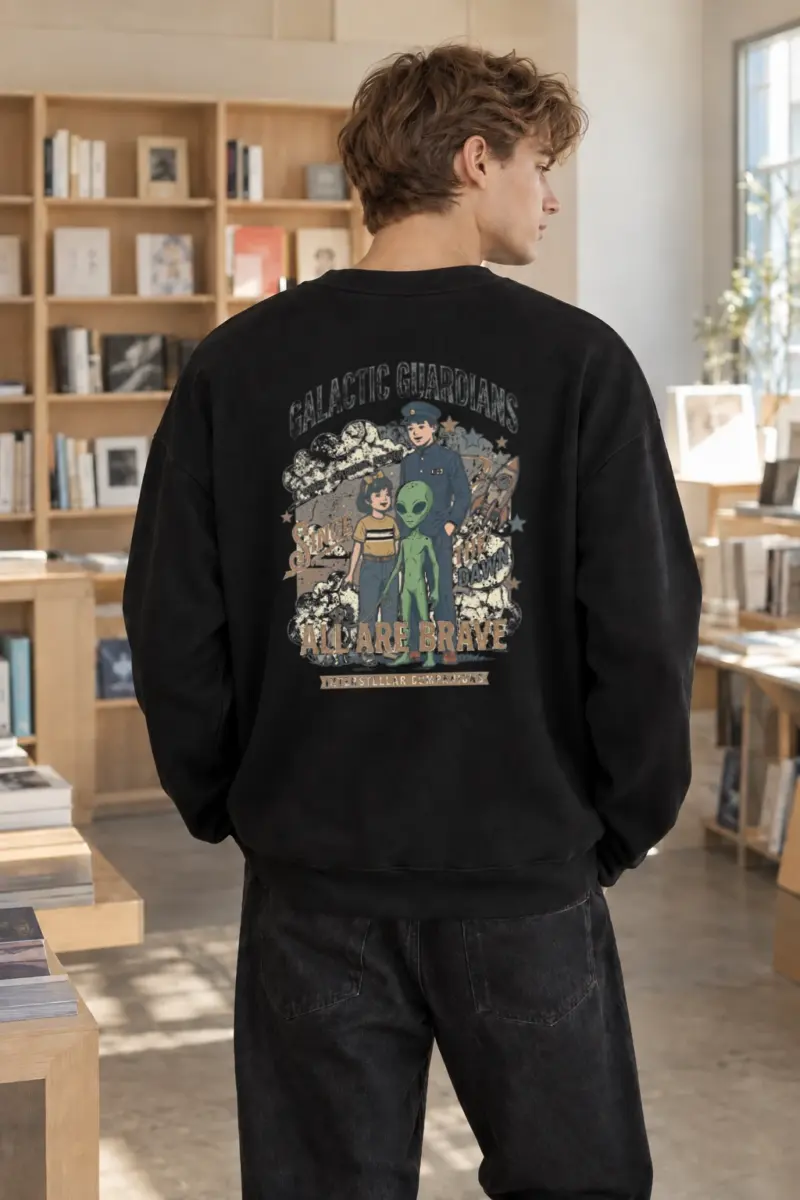 "Galactic Guardians" Heavy Blend Unisex Crewneck Sweatshirt | Gildan 18000
