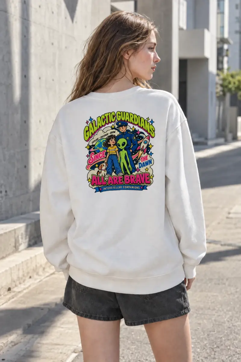"Galactic Guardians" Heavy Blend Unisex Crewneck Sweatshirt | Gildan 18000