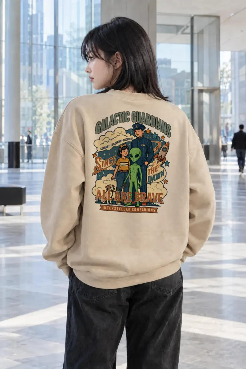 "Galactic Guardians" Heavy Blend Unisex Crewneck Sweatshirt | Gildan 18000