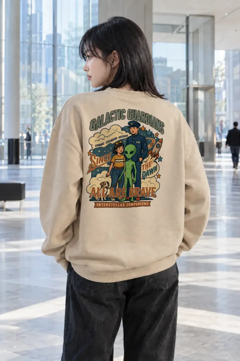 "Galactic Guardians" Heavy Blend Unisex Crewneck Sweatshirt | Gildan 18000