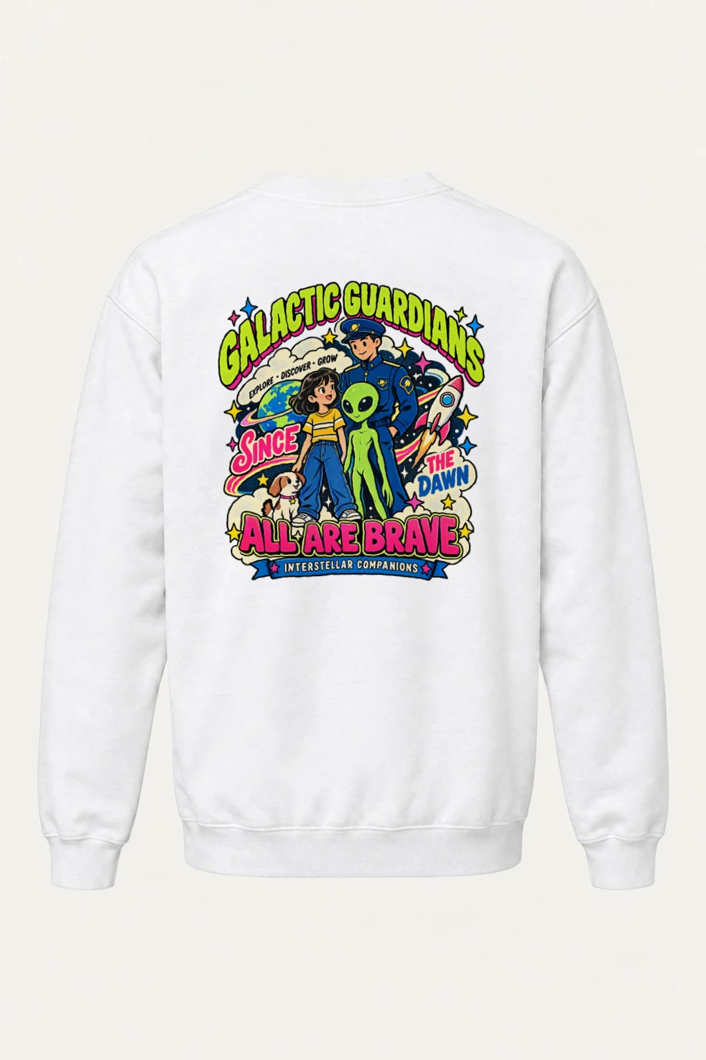 "Galactic Guardians" Heavy Blend Unisex Crewneck Sweatshirt | Gildan 18000