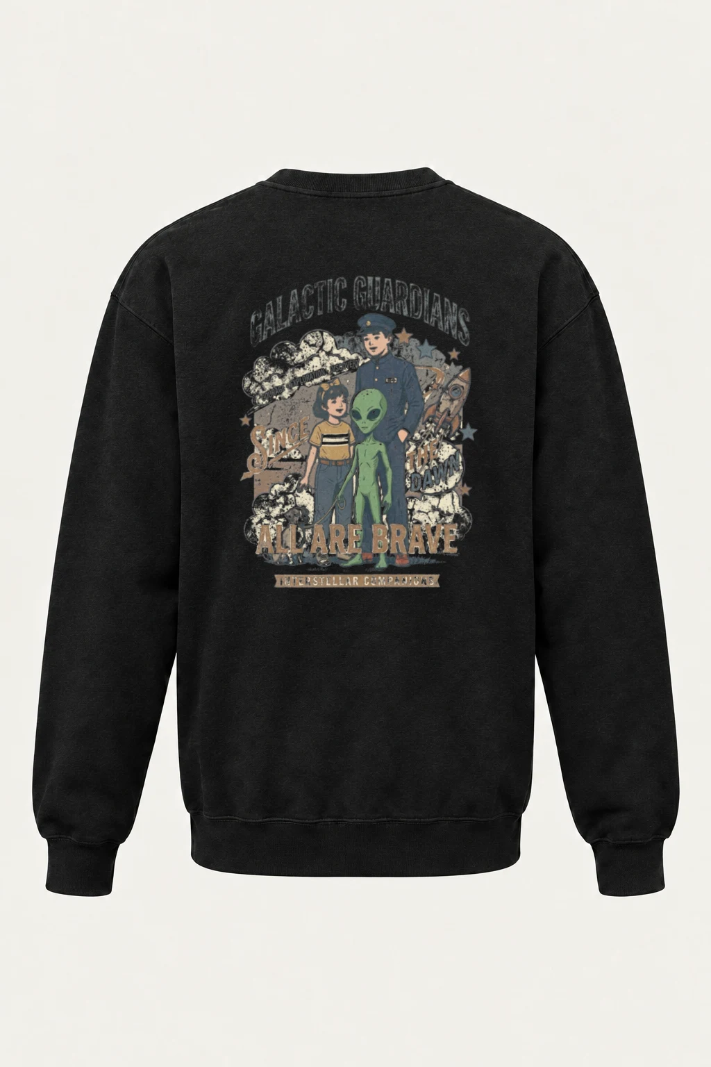 "Galactic Guardians" Heavy Blend Unisex Crewneck Sweatshirt | Gildan 18000