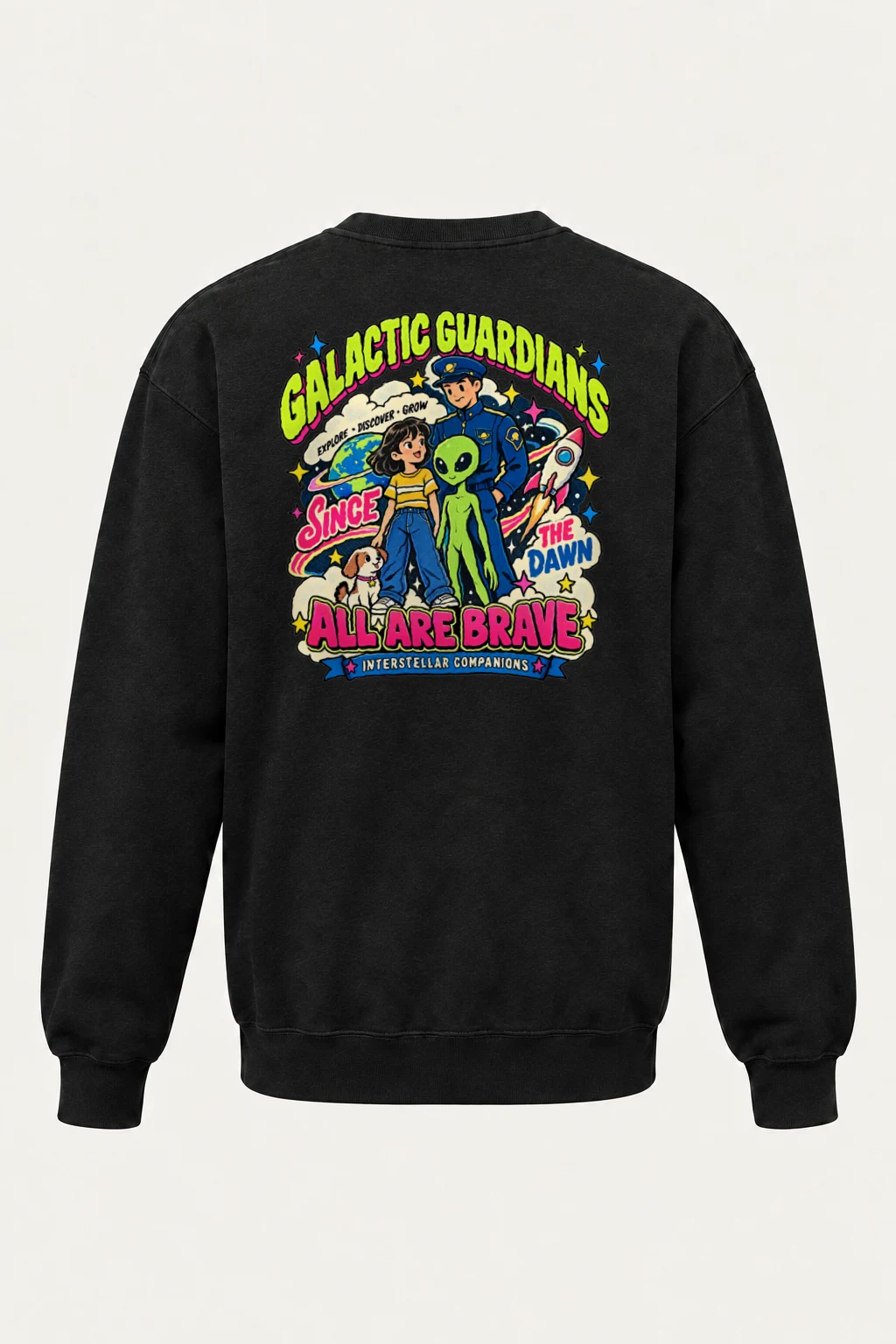 "Galactic Guardians" Heavy Blend Unisex Crewneck Sweatshirt | Gildan 18000