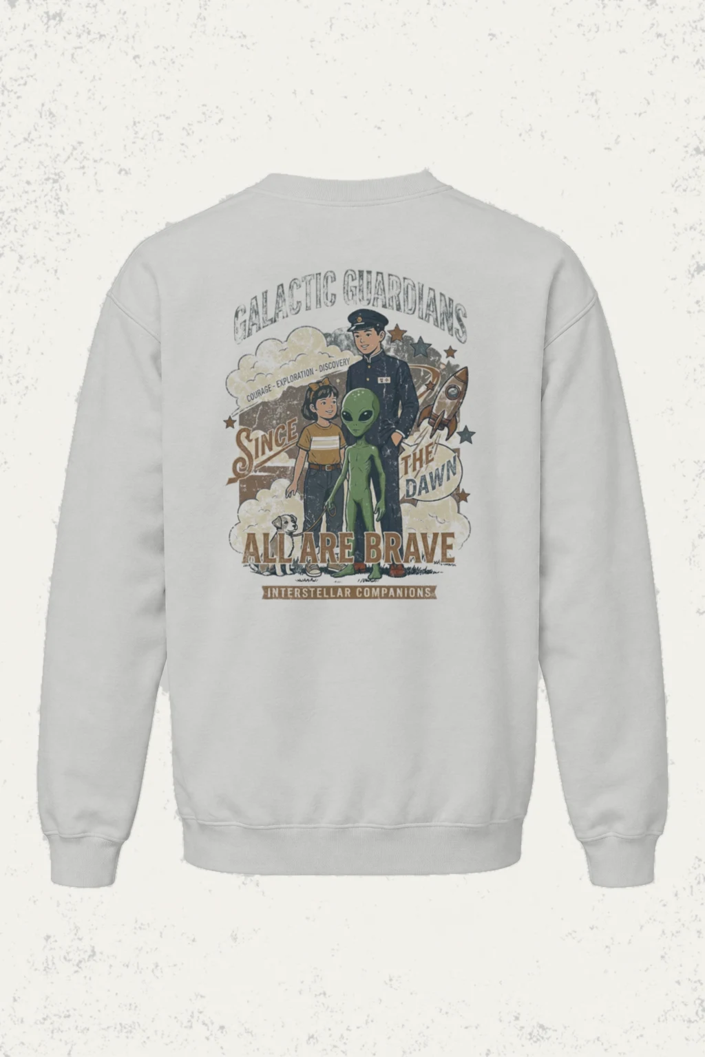 "Galactic Guardians" Heavy Blend Unisex Crewneck Sweatshirt | Gildan 18000