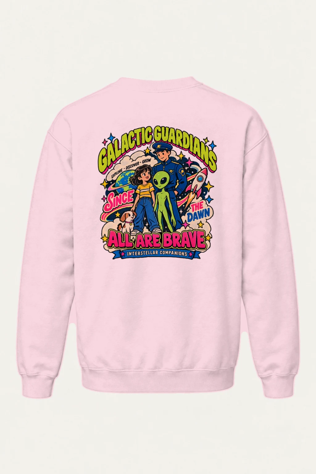 "Galactic Guardians" Heavy Blend Unisex Crewneck Sweatshirt | Gildan 18000