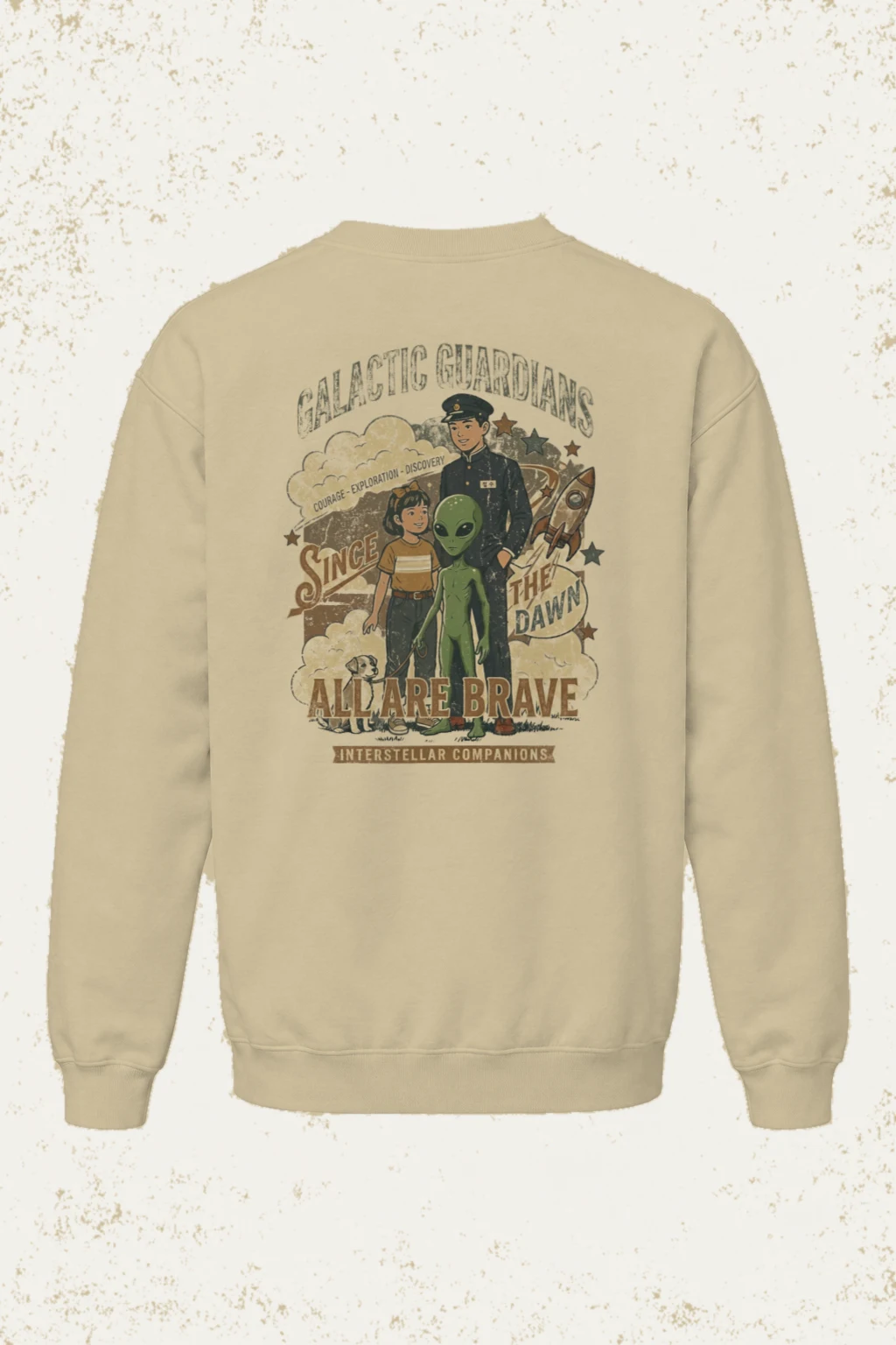"Galactic Guardians" Heavy Blend Unisex Crewneck Sweatshirt | Gildan 18000