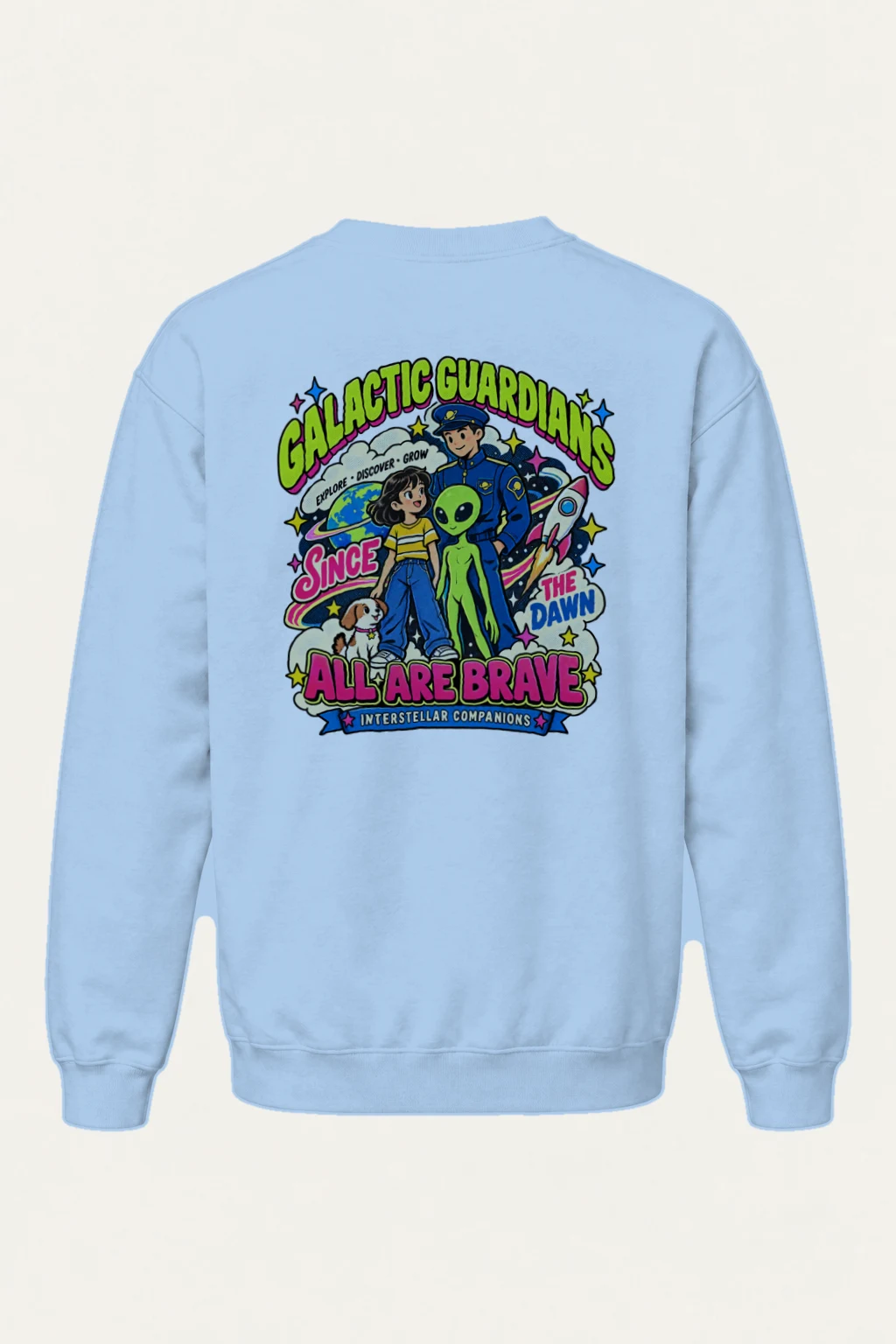 "Galactic Guardians" Heavy Blend Unisex Crewneck Sweatshirt | Gildan 18000