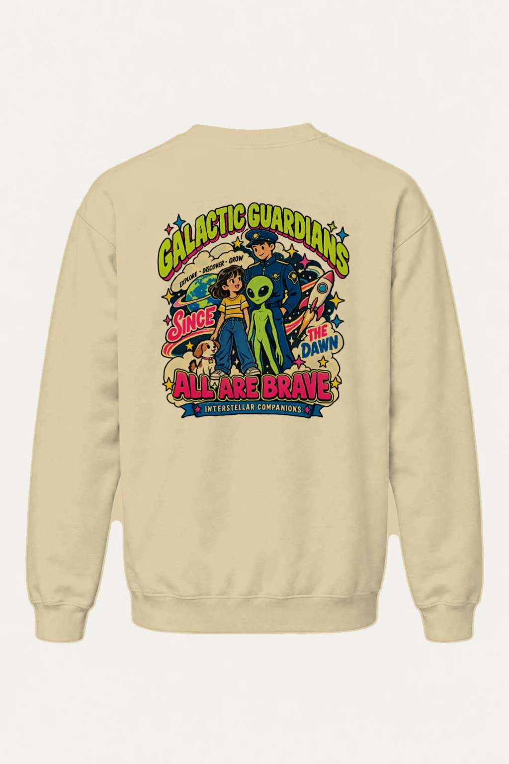 "Galactic Guardians" Heavy Blend Unisex Crewneck Sweatshirt | Gildan 18000