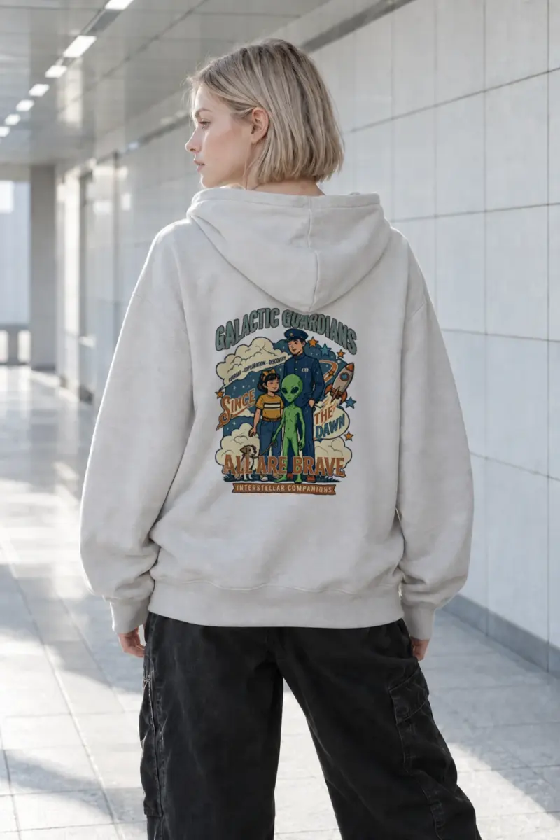 "Galactic Guardians" Heavy Blend Unisex Pullover Hoodie | Gildan 18500