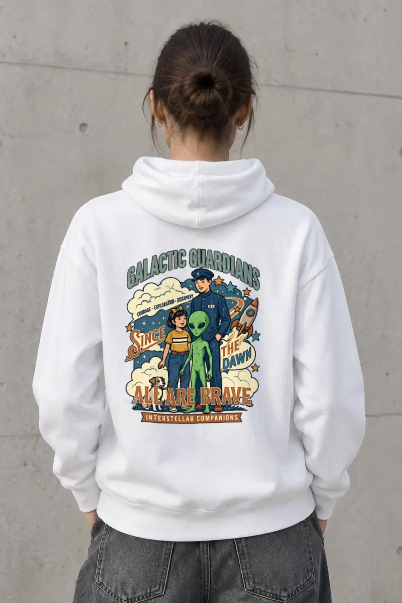 "Galactic Guardians" Heavy Blend Unisex Pullover Hoodie