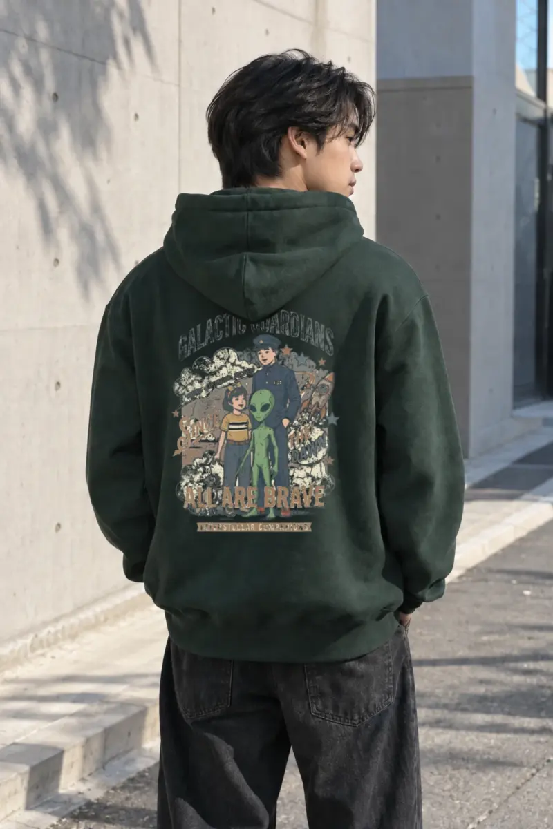 "Galactic Guardians" Heavy Blend Unisex Pullover Hoodie | Gildan 18500