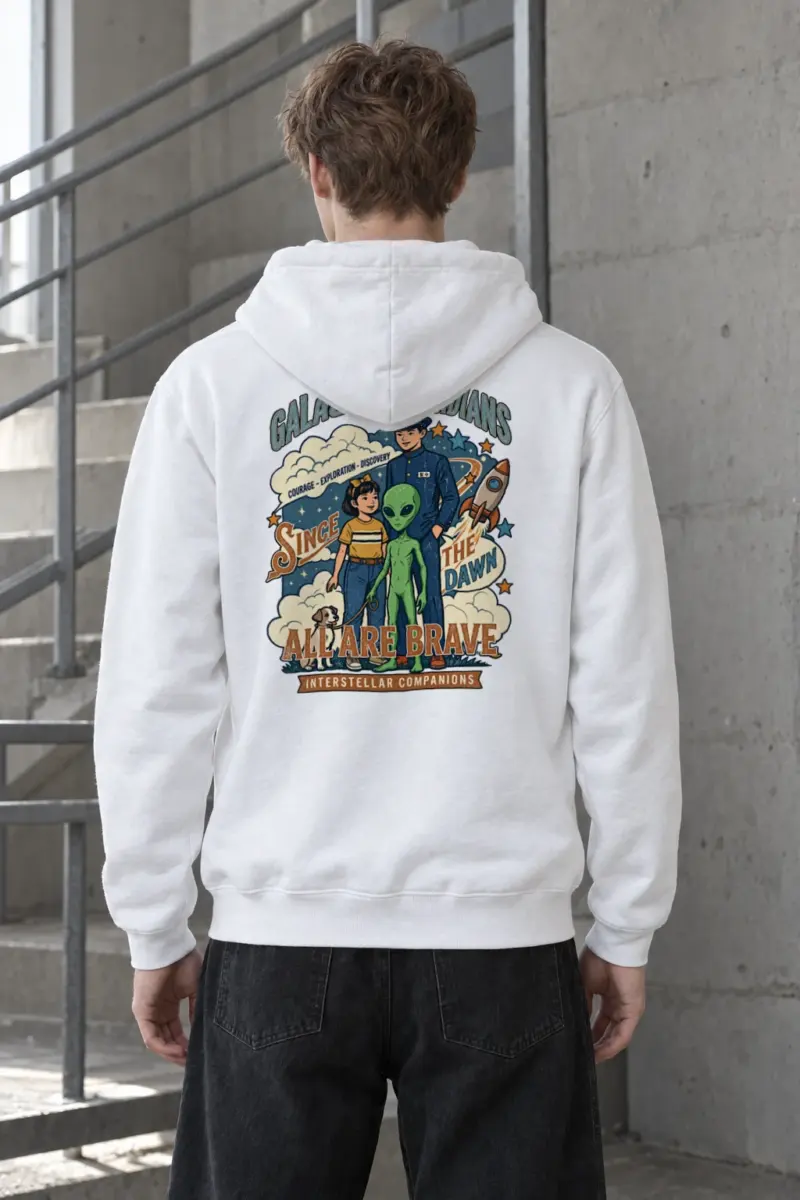 "Galactic Guardians" Heavy Blend Unisex Pullover Hoodie