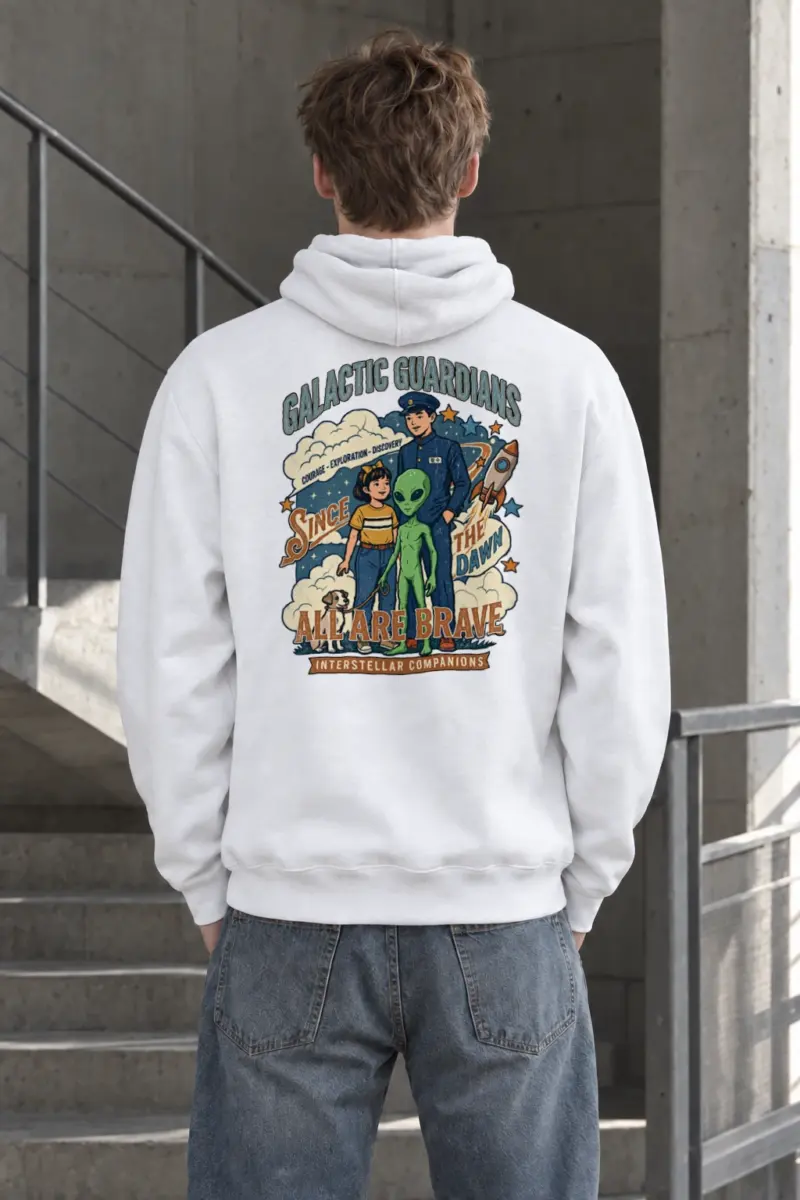 "Galactic Guardians" Heavy Blend Unisex Pullover Hoodie