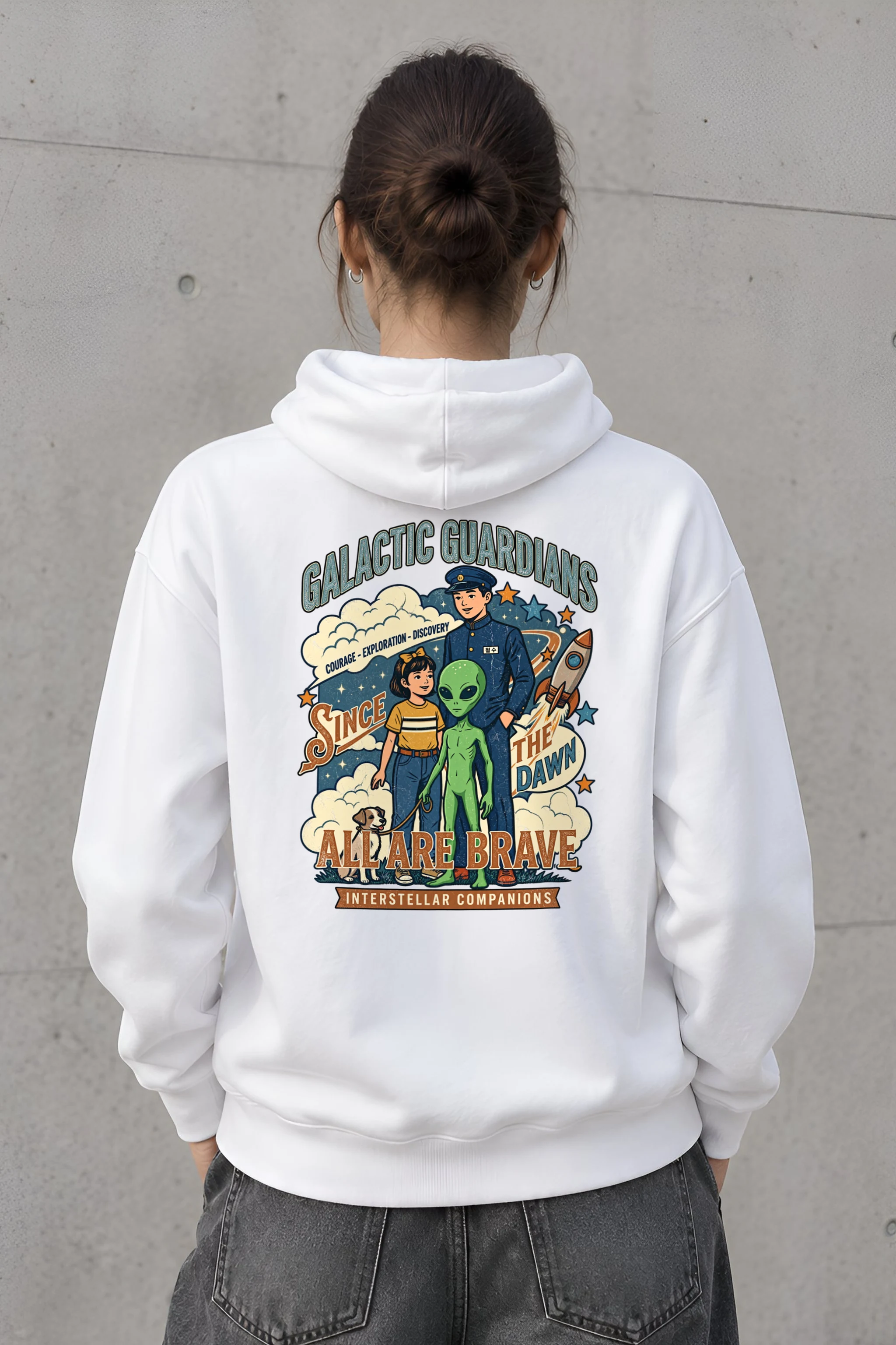 "Galactic Guardians" Unisex Pullover Hoodie