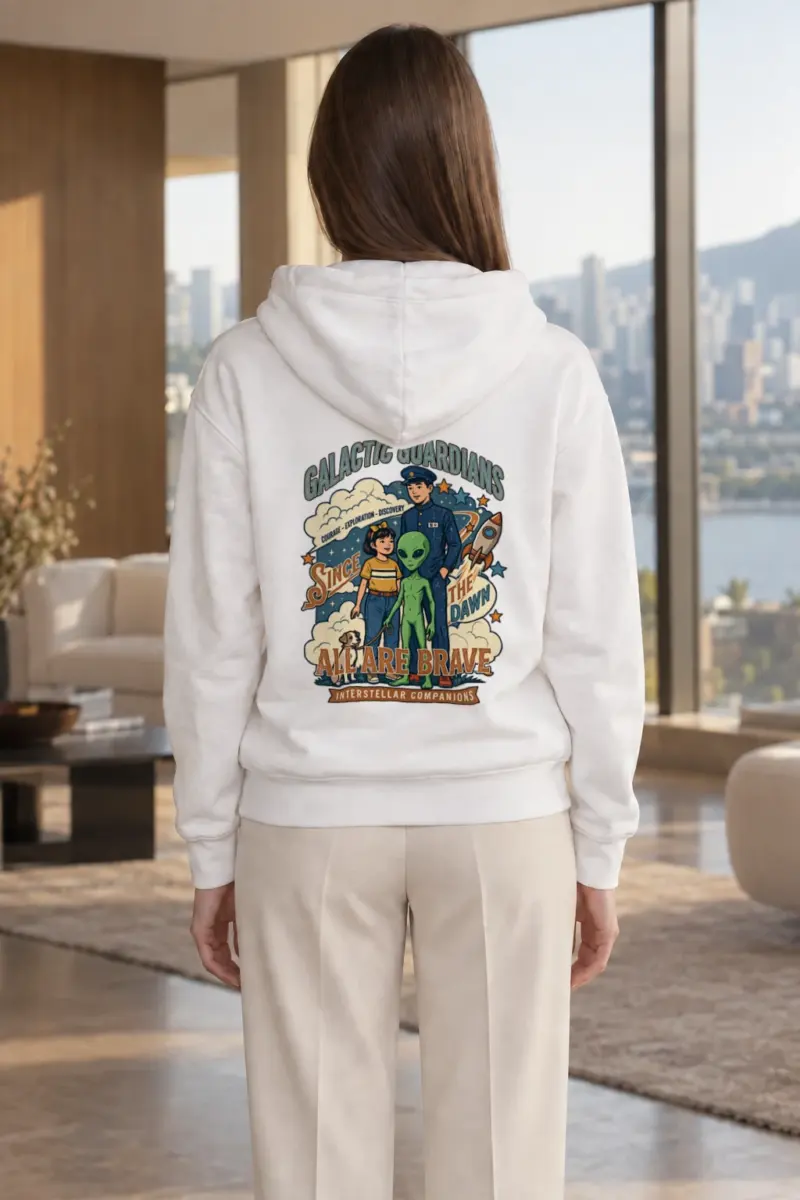 "Galactic Guardians" Heavy Blend Unisex Pullover Hoodie | Gildan 18500