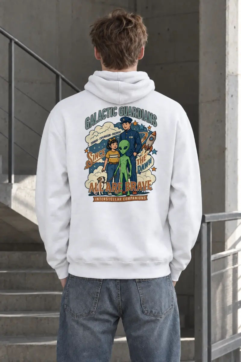 "Galactic Guardians" Heavy Blend Unisex Pullover Hoodie