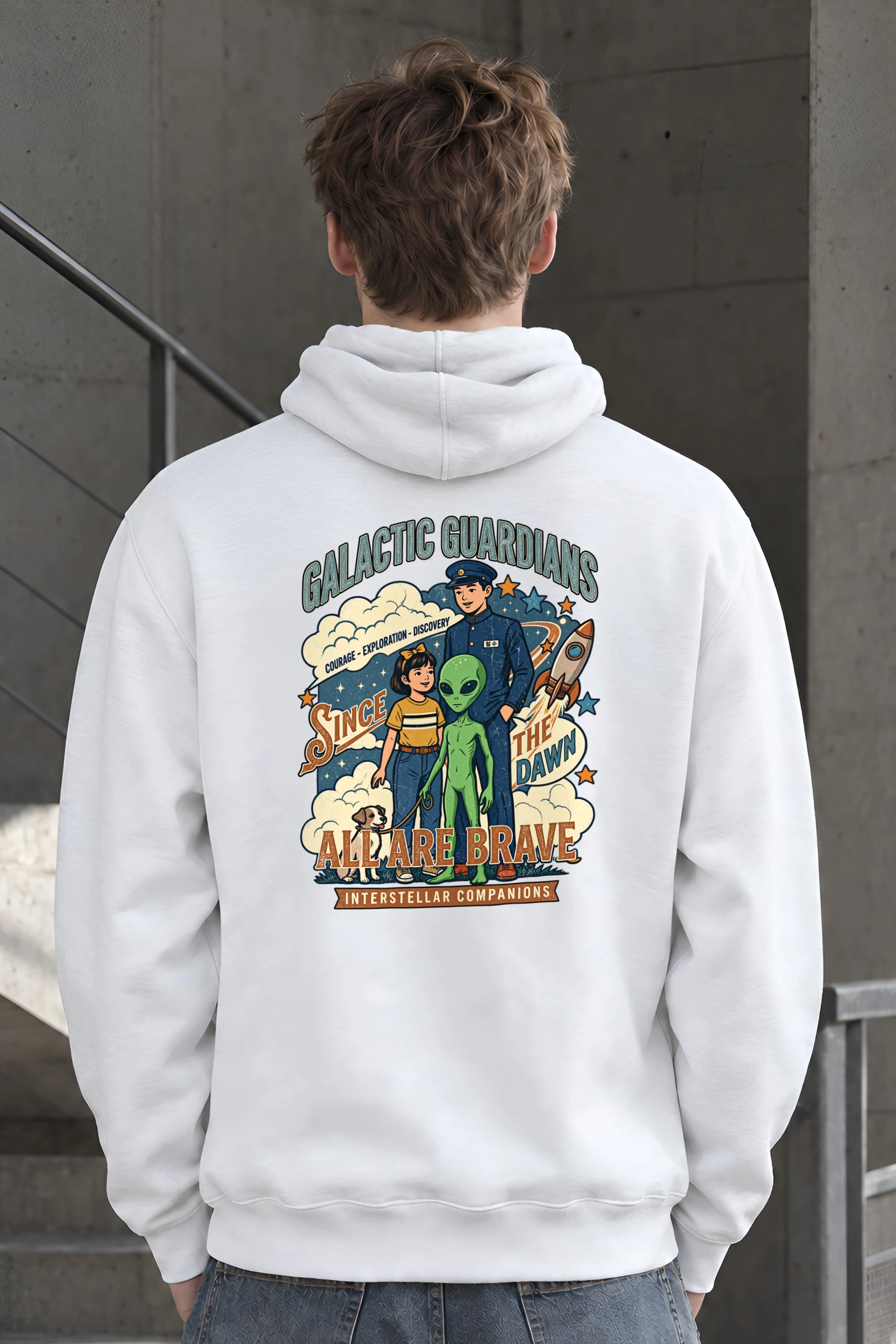 "Galactic Guardians" Unisex Pullover Hoodie