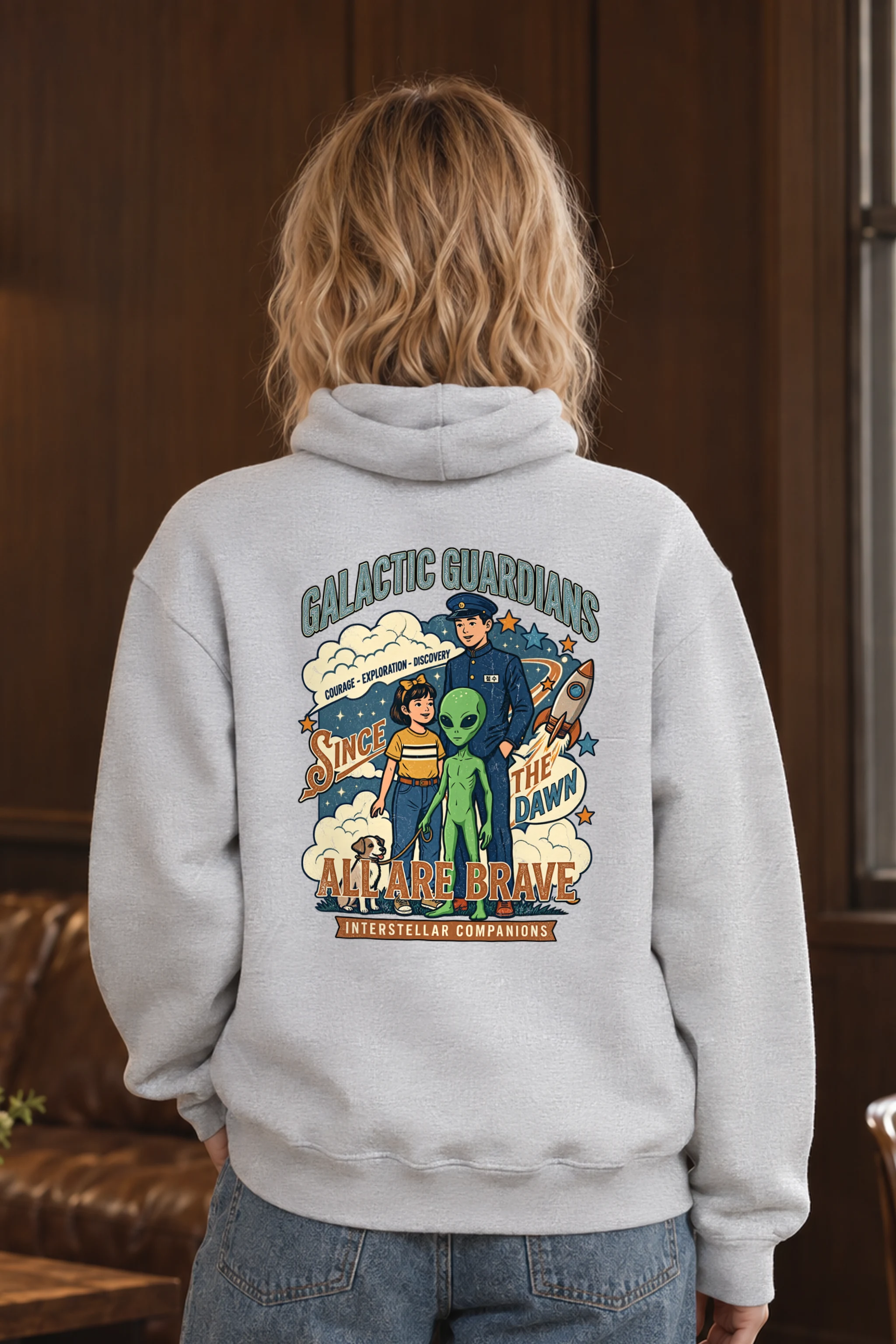"Galactic Guardians" Unisex Pullover Hoodie