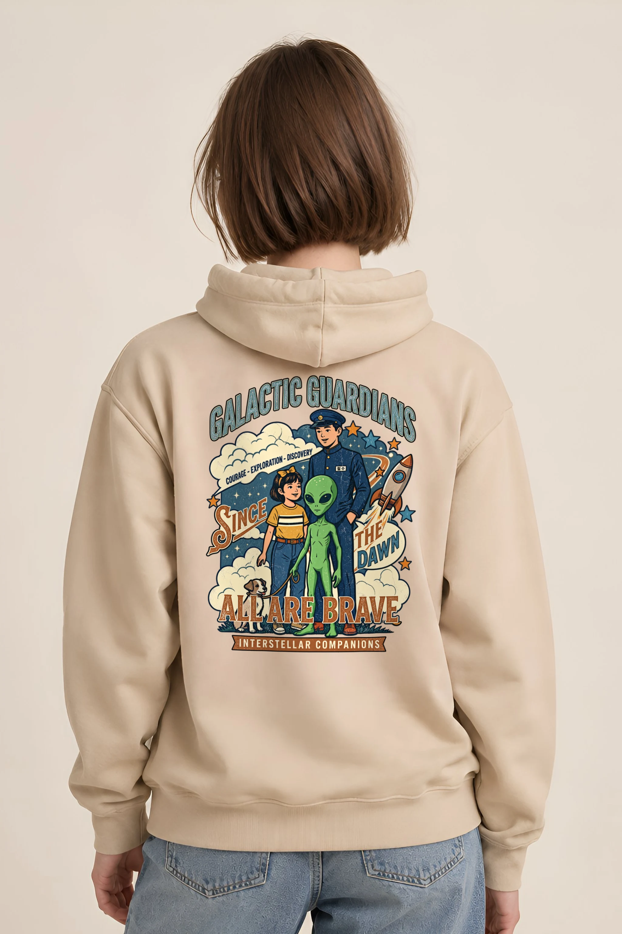 "Galactic Guardians" Unisex Pullover Hoodie