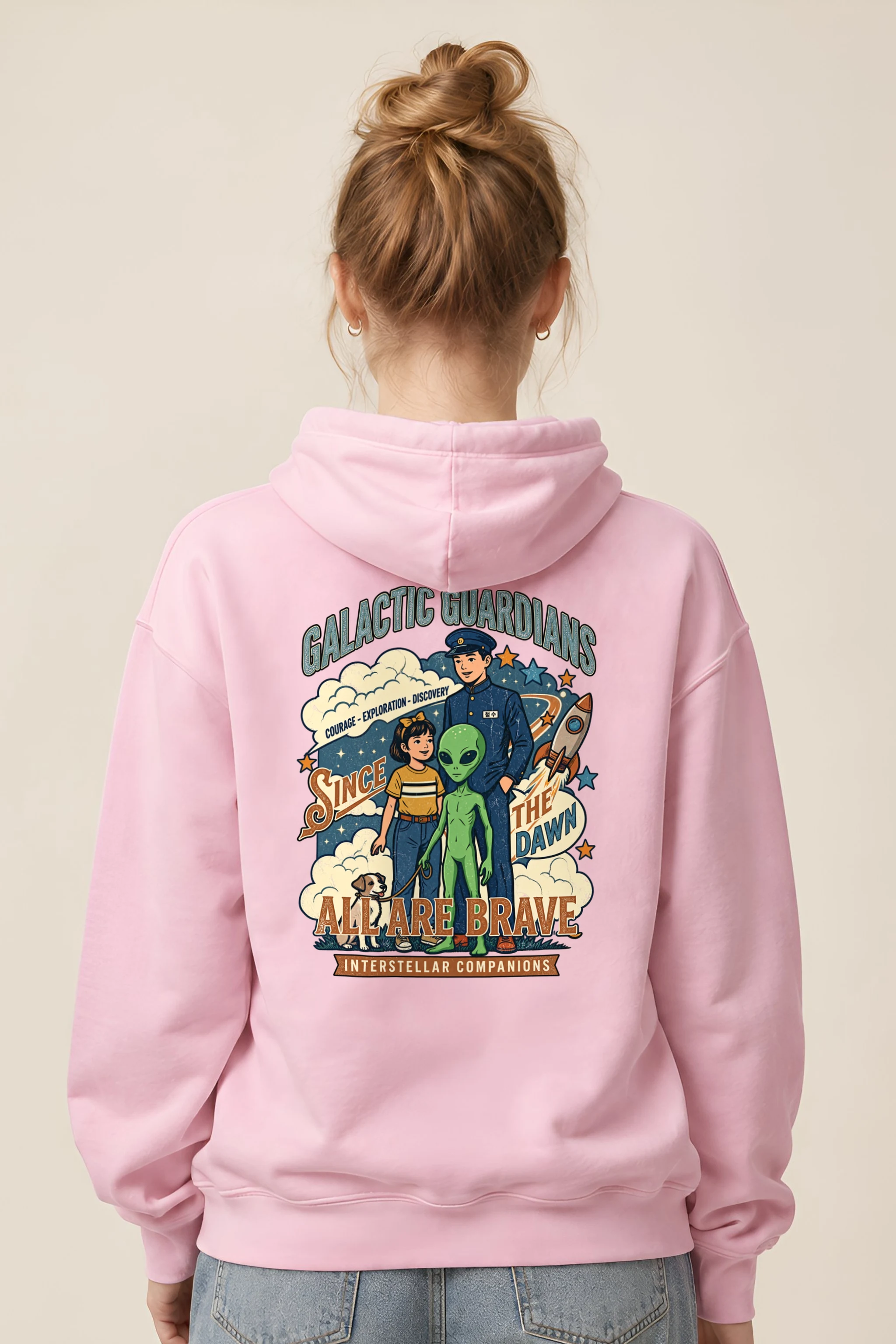 "Galactic Guardians" Unisex Pullover Hoodie