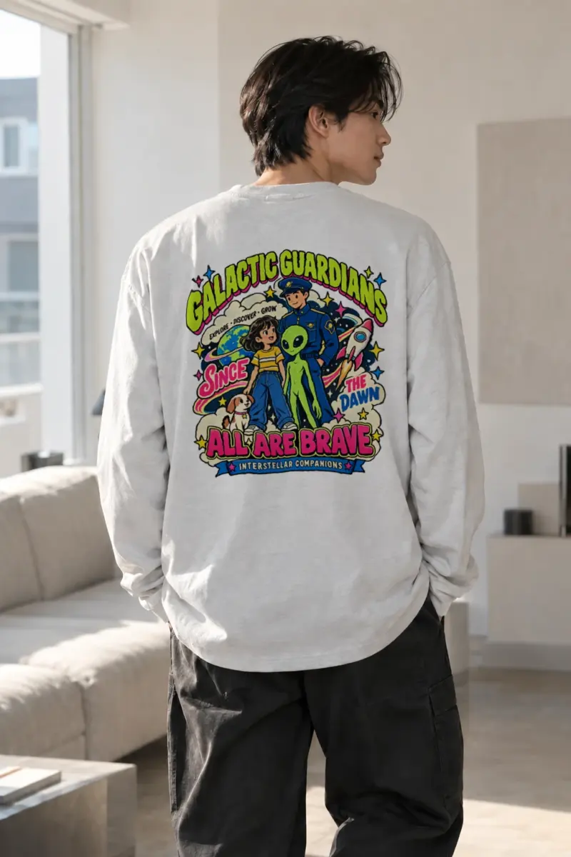 "Galactic Guardians" Unisex Longsleeve T-shirt | Gildan 2400