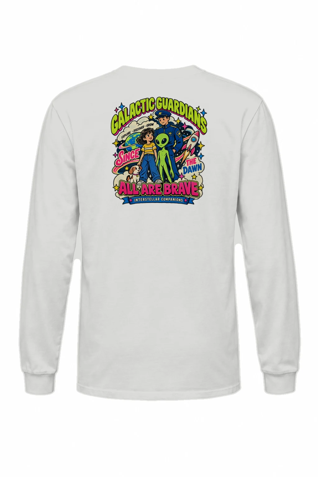 "Galactic Guardians" Unisex Longsleeve T-shirt | Gildan 2400