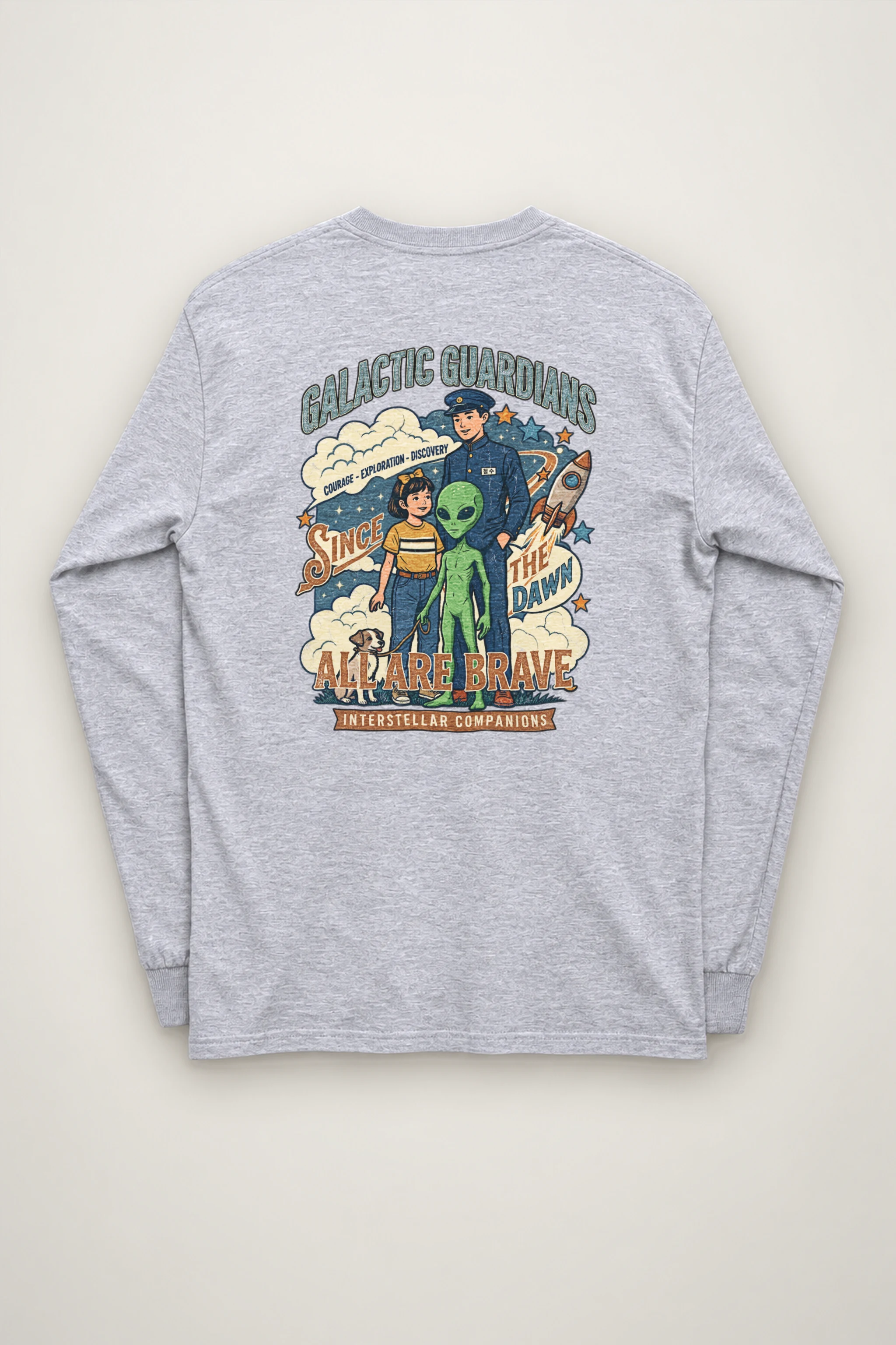 "Galactic Guardians" Unisex Longsleeve T-shirt