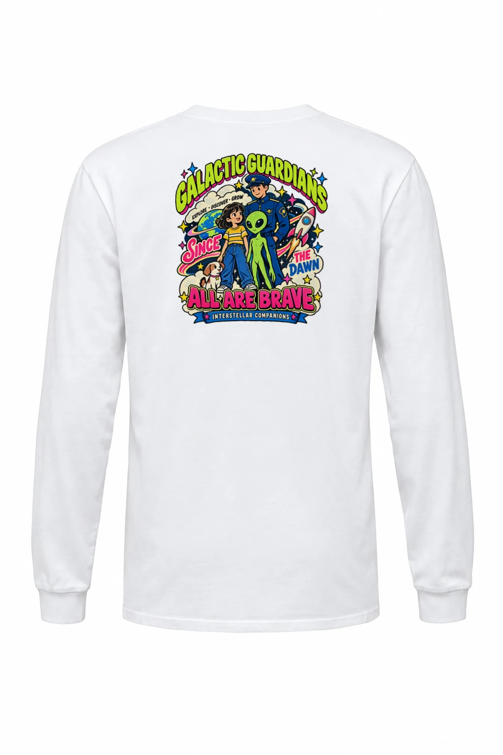"Galactic Guardians" Unisex Longsleeve T-shirt | Gildan 2400