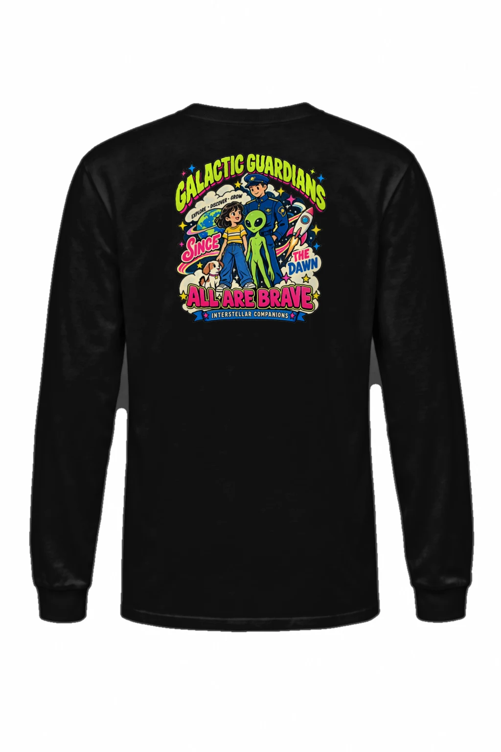 "Galactic Guardians" Unisex Longsleeve T-shirt | Gildan 2400
