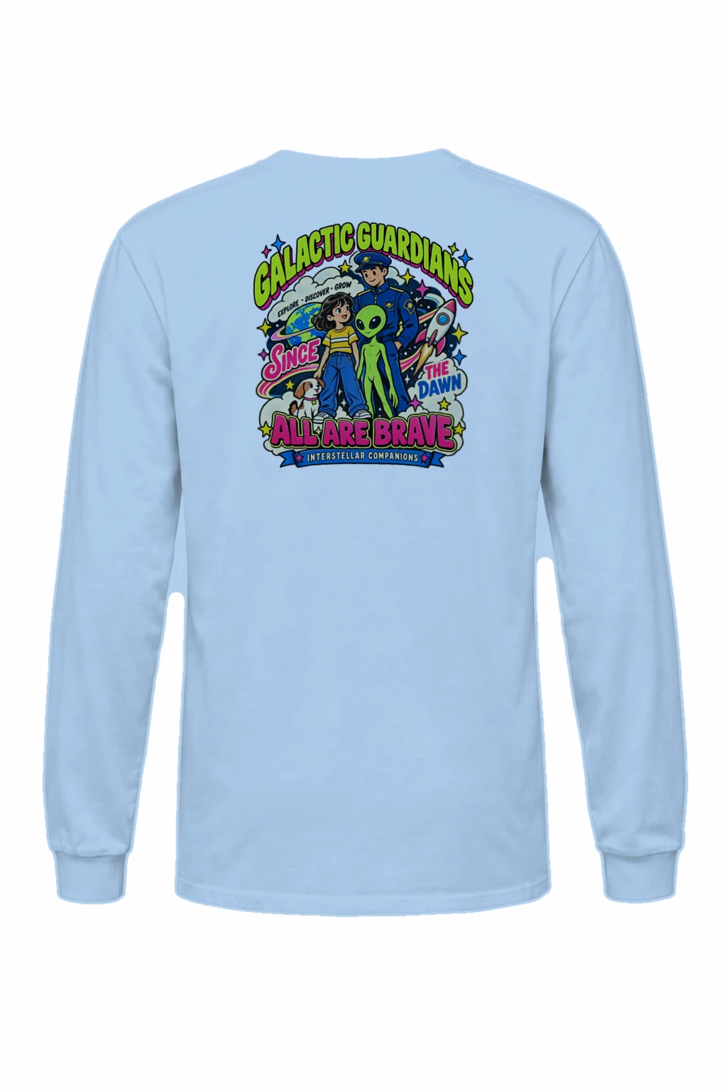 "Galactic Guardians" Unisex Longsleeve T-shirt | Gildan 2400