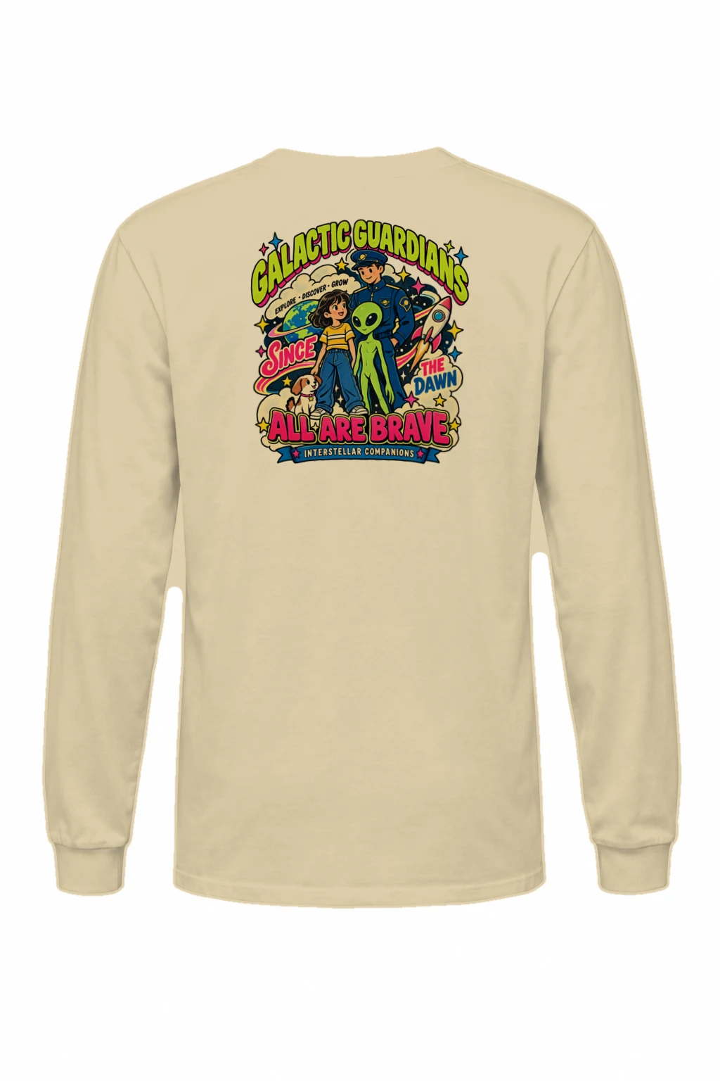 "Galactic Guardians" Unisex Longsleeve T-shirt | Gildan 2400