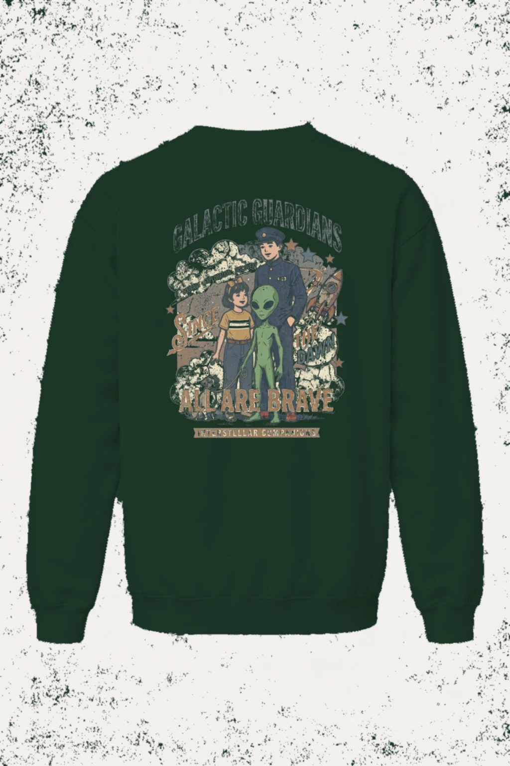"Galactic Guardians" Unisex Sponge Fleece Crewneck Sweatshirt | Bella + Canvas 3901