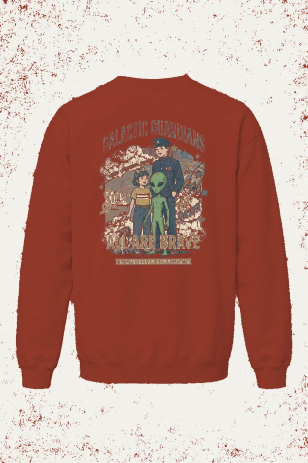 "Galactic Guardians" Unisex Sponge Fleece Crewneck Sweatshirt | Bella + Canvas 3901