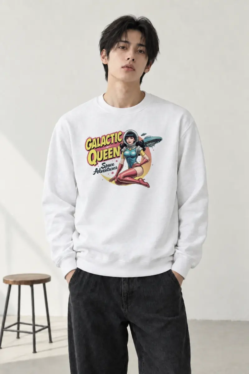 "Galactic Queen Adventures" Heavy Blend Unisex Crewneck Sweatshirt | Gildan 18000