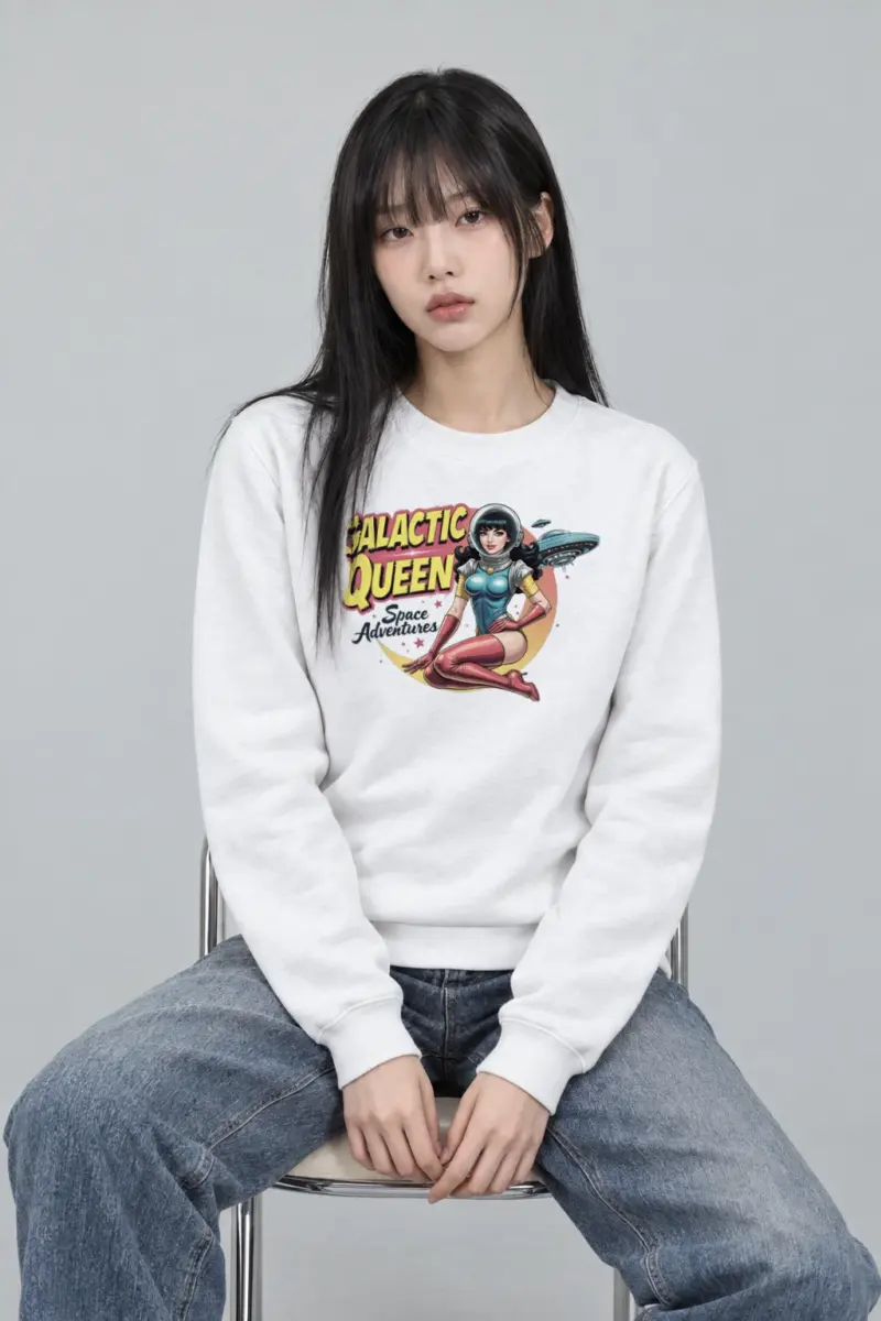 "Galactic Queen Adventures" Heavy Blend Unisex Crewneck Sweatshirt