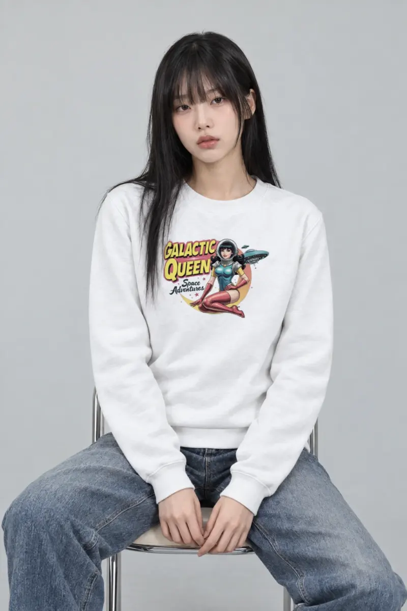 "Galactic Queen Adventures" Heavy Blend Unisex Crewneck Sweatshirt